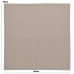 Kit Guardanapo 2 Peças Jolitex Algodão Ponto Ajour 40cm x 40cm Taupe