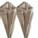 Kit Guardanapo 2 Peças Jolitex Algodão Ponto Ajour 40cm x 40cm Taupe