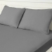 Jogo de Cama Tecebem Queen Malha Lisa 3 p&ccedil;s Premium Cinza BB