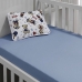 Jogo de Cama Tecebem Mini Cama Baby Malha Greg 2 Pe&ccedil;as Azul