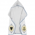 Toalha Baby C/ Capuz Tecebem Estampada c/ Fralda Nino Branco