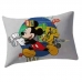 Fronha Portallar Malha Disney Estampa Localizada Mickey GO 48cmx68cm Azul