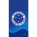 Toalha Praia Buettner Veludo Estampado 100% Algod&atilde;o Bras&atilde;o Cruzeiro 70cmx140m Azul