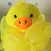Esponja de Banho Bouton com Bichinho Pato com Corda Nylon Amarelo