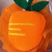 Esponja de Banho Bouton Frutas Laranja com Corda 100% Polietileno Nylon Laranja