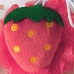 Esponja de Banho Bouton Frutas Morango com Corda Nylon Rosa