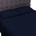 Jogo de Cama Tecebem Solteiro Malha Lisa 3 pçs Premium Marinho