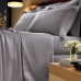 Jogo de Cama Casal Bouton Percal 300 Fios Platine Color 4 peças Cinza