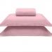 Jogo de Cama Buettner Casal Malha 100% Algodao Liso 3 Pe&ccedil;as Image Rose