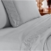 Jogo de Cama Buettner Queen Linha Sonata c/ Renda Elga 4 pe&ccedil;as Cinza
