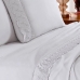 Jogo de Cama Buettner Queen Linha Sonata c/ Renda Elga 4 pe&ccedil;as Branco