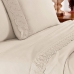 Jogo de Cama Buettner Queen Linha Sonata c/ Renda Elga 4 peças Perola