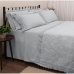  Kit Cobre Leito Buettner Queen Sonata c/ Renda Amy 3 Pe&ccedil;as Cinza