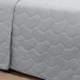 Kit Cobre Leito Buettner Liso Casal Sonata Cinza