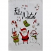 Pano De Prato Lomaer Sacaria Natal 50cmx70cm Estampado Decora&ccedil;&atilde;o Branco