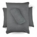 Jogo de Cama Buettner Queen Malha Mescla 3 Pe&ccedil;as Cinza