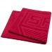 Toalha de Banho Buettner Jacquard Veludo Futebol São Paulo 70cmx140m Vermelho