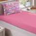 Jogo de Lençol KazzaVip Solteiro Malha 100% Algodão Basic Unicórnios 2 Peças Rosa