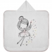 Toalha Baby C/ Capuz Tecebem Estampada Kinder Carlota 70cmx90cm Rosa