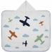 Toalha Baby C/ Capuz Tecebem Estampada Kinder Frederico 70cmx90cm Azul
