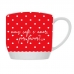 Caneca De Porcelana Allmix Estampa Urban Love 360 ML Mais Cafe e Amor por Favor Branca