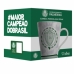 Caneca De Porcelana Allmix Palmeiras Maior Campe&atilde;o Do Brasil T&iacute;tulos 290 ML Oficial Licenciada Branca