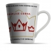 Caneca De Porcelana Allmix Flamengo Tríplice Coroa 290 ML Oficial Licenciada Branca