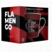 Caneca De Porcelana Allmix Flamengo Onde Estiver Estarei Oh Mengo 290 ML Oficial Licenciada Branca