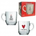 Caneca De Vidro Allmix Aspen Love 300 ML Dia Lindo Incolor