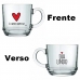 Caneca De Vidro Allmix Aspen Love 300 ML Dia Lindo Incolor