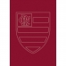 Toalha Social Academia e M&atilde;o Buettner Jacquard Veludo Futebol Flamengo 33cmx50cm Vermelho Scarlet