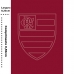 Toalha Social Academia e M&atilde;o Buettner Jacquard Veludo Futebol Flamengo 33cmx50cm Vermelho Scarlet