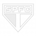 Toalha Social Academia e Mão Buettner Jacquard Veludo Futebol Sao Paulo 33cmx50cm Branco