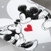 Manta Portallar Flanela Estampa Digital Mickey Love 150mx220 Cinza