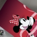 Manta Portallar Flanela 100% Poliester Estampa Digital Localizada Minnie Glitter 150mx220 Bordo