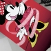 Manta Portallar Flanela 100% Poliester Estampa Digital Localizada Minnie Glitter 150mx220 Bordo