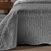 Kit Colcha Buettner Queen Matelassê Sem Costura Metrópole Nantes 3 Peças Cinza