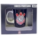 Caneca Porcelana Premium BrasFoot Corinthians 280 ML Licenciada Branco