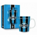 Caneca Porcelana Premium BrasFoot Grêmio 280 ML Licenciada Branco