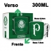 Caneca Porcelana Premium BrasFoot Palmeiras1 300 ML Urban Licenciada Branco