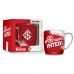 Caneca Porcelana Premium BrasFoot # Vamô Inter 300 ML Urban Licenciada Branco