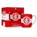 Caneca Porcelana Premium BrasFoot Internacional 360 ML Urban Licenciada Branco
