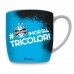Caneca Porcelana Premium BrasFoot Gr&ecirc;mio 04 #Imortal Tricolor 300 ML Urban Licenciada Branco