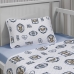 Jogo de Cama Tecebem Baby Malha 100% Algodao Estampado Guilherme 3 Peças Azul
