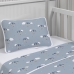 Jogo de Cama Tecebem Baby Malha Estampado Zoe 3 Pe&ccedil;as Branco