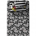 Jogo de Cama Portallar Solteiro Mickey Preto/Branco Malha Mista Disney 2 Pçs Cinza