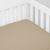 Lençol Tecebem Baby Malha Liso 100% Algodão 70cmx130mx15cm Trigo