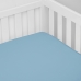 Len&ccedil;ol Tecebem Mini-Cama(Montessoriana) Malha Liso 100% Algod&atilde;o 70cmx150mx15cm Azul