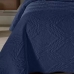 Kit Colcha Buettner Queen s/costura Matelassê Turim 3pçs Metrópole Azul