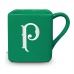 Caneca Porcelana Quadrada BrasFoot Palmeiras 220 ML Licenciada Verde